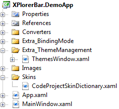 سورس کد Explorer Bar با استایل ویندوز xp در wpf